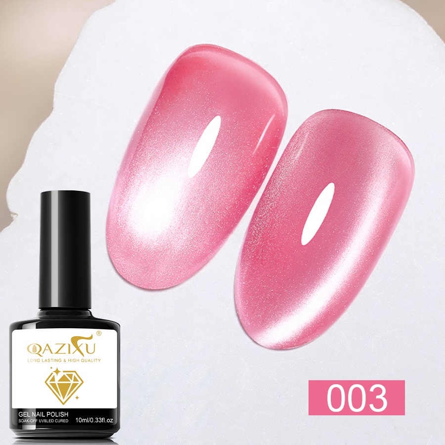 Nail Art Valentines Day - 핑크 캣 아이 젤 네일 폴리쉬