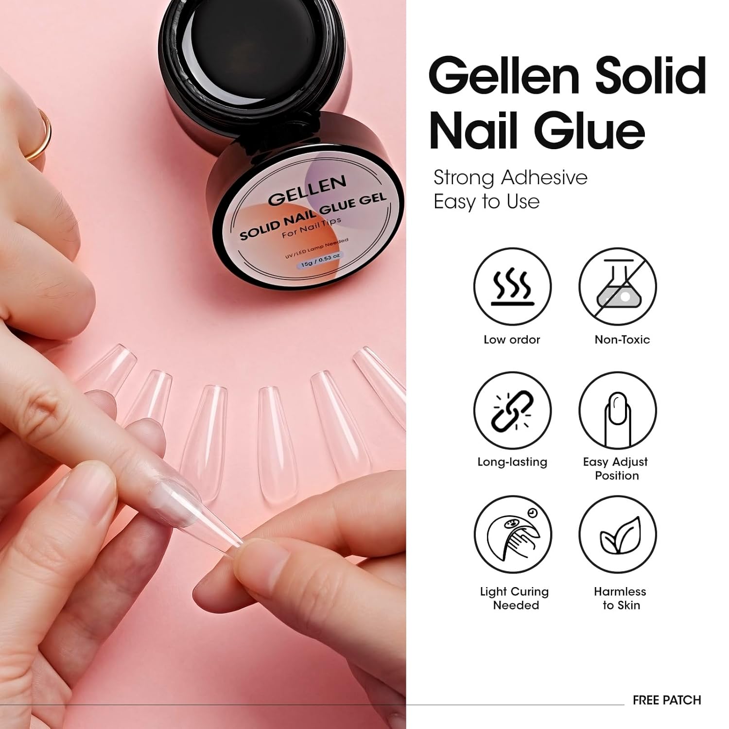 젤렌 네일 솔리드 글루 빌더 클리어 강화 젤 네일 팁  - Nail Art Ombre 리뷰 및 가격