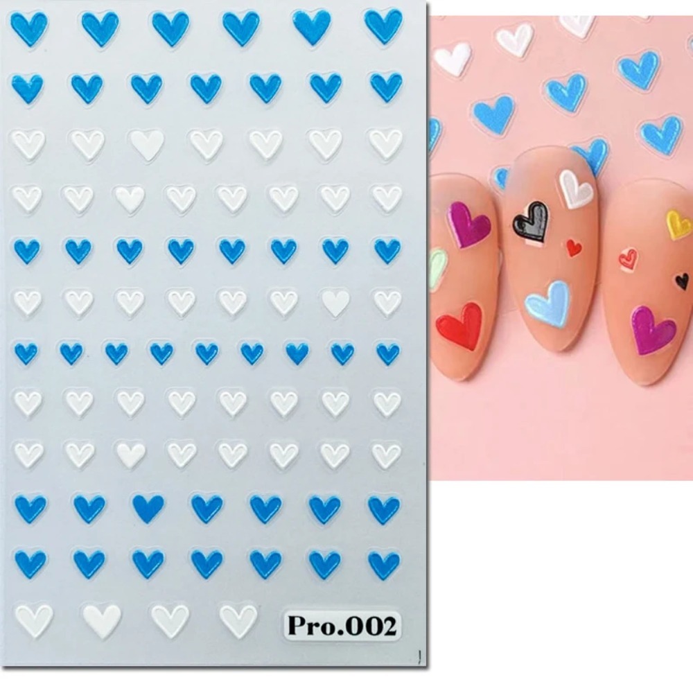 5D 엠보싱 네일 아트 스티커 발렌타인 데이 레드 블랙 - Nail Art Valentines Day 리뷰 및 가격