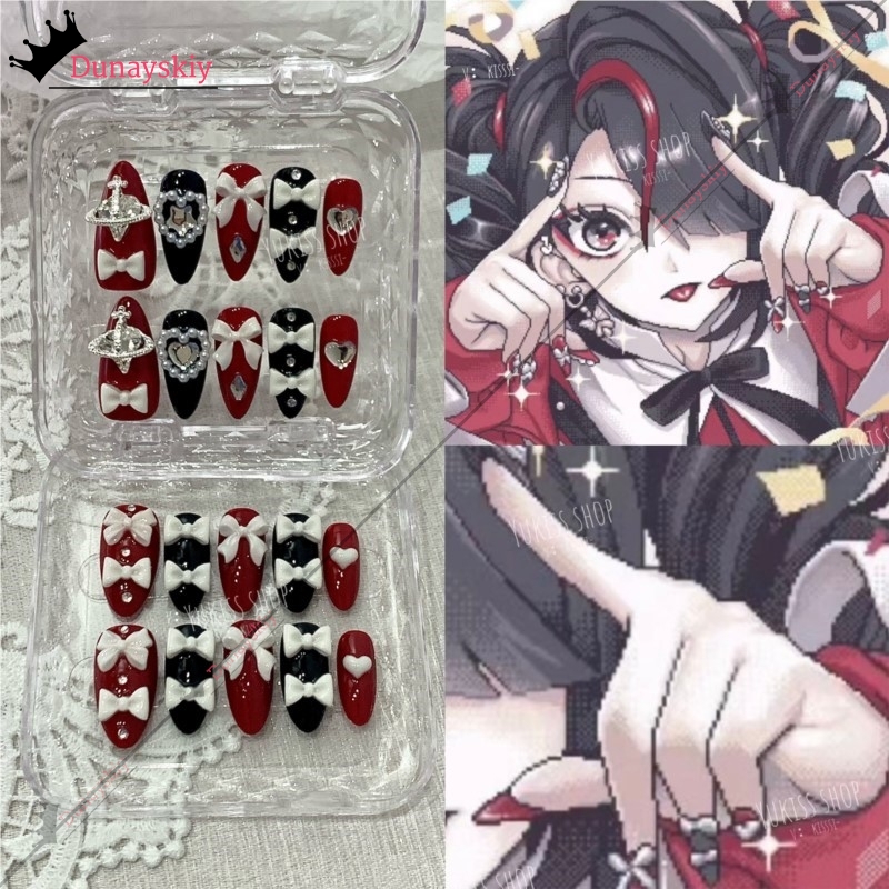 이누오*/니디 걸 오버도즈 지라이 케이 아메찬 Y2K  - Nail Art Press On 리뷰 및 가격