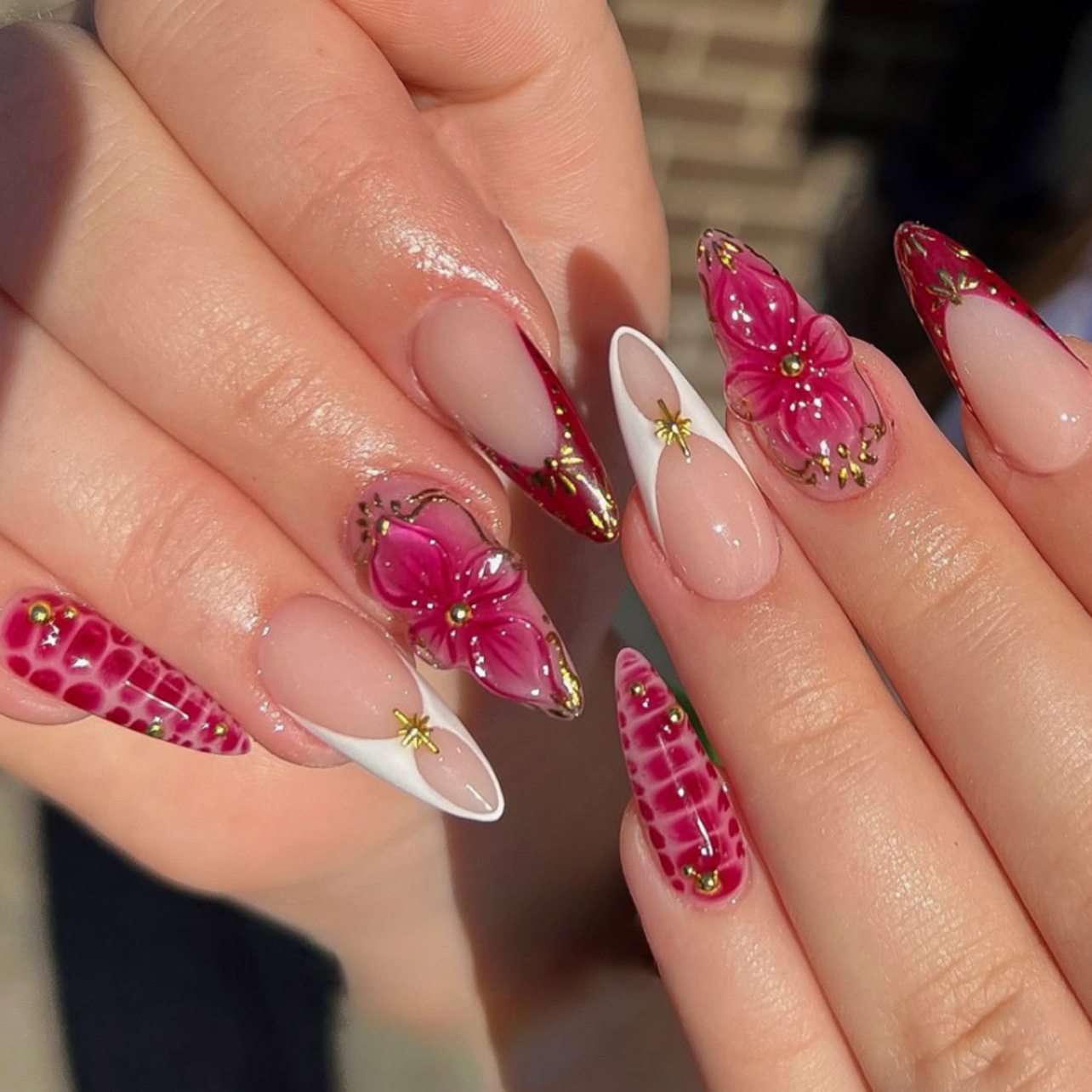 24개입 완성형 아몬드 프레스온 네일 아트 재사용 가능 - Nail Art Press On 리뷰 및 가격