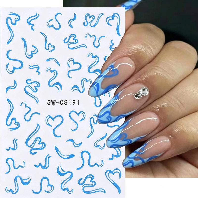 2장의 달콤한 네일 아트 스티커 발렌타인 데이 리본 하 - Nail Art Valentines Day 리뷰 및 가격