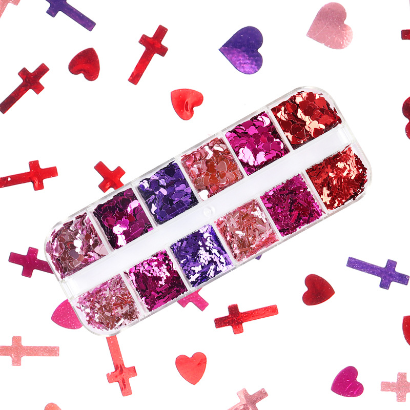 믹스 컬러 형광 나비 글리터 속눈썹 연장 액세서리, 네 - Nail Art Ombre 리뷰 및 가격