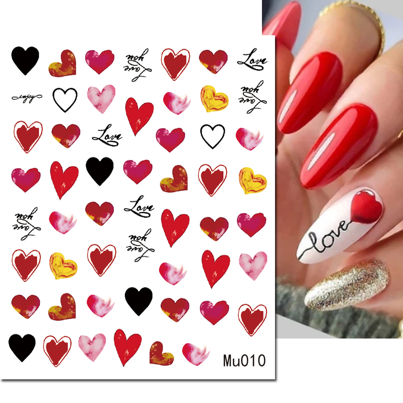 3d 네일 아트 슬라이더 스티커 발렌타인 섹시한 입술  - Nail Art Valentines Day 리뷰 및 가격