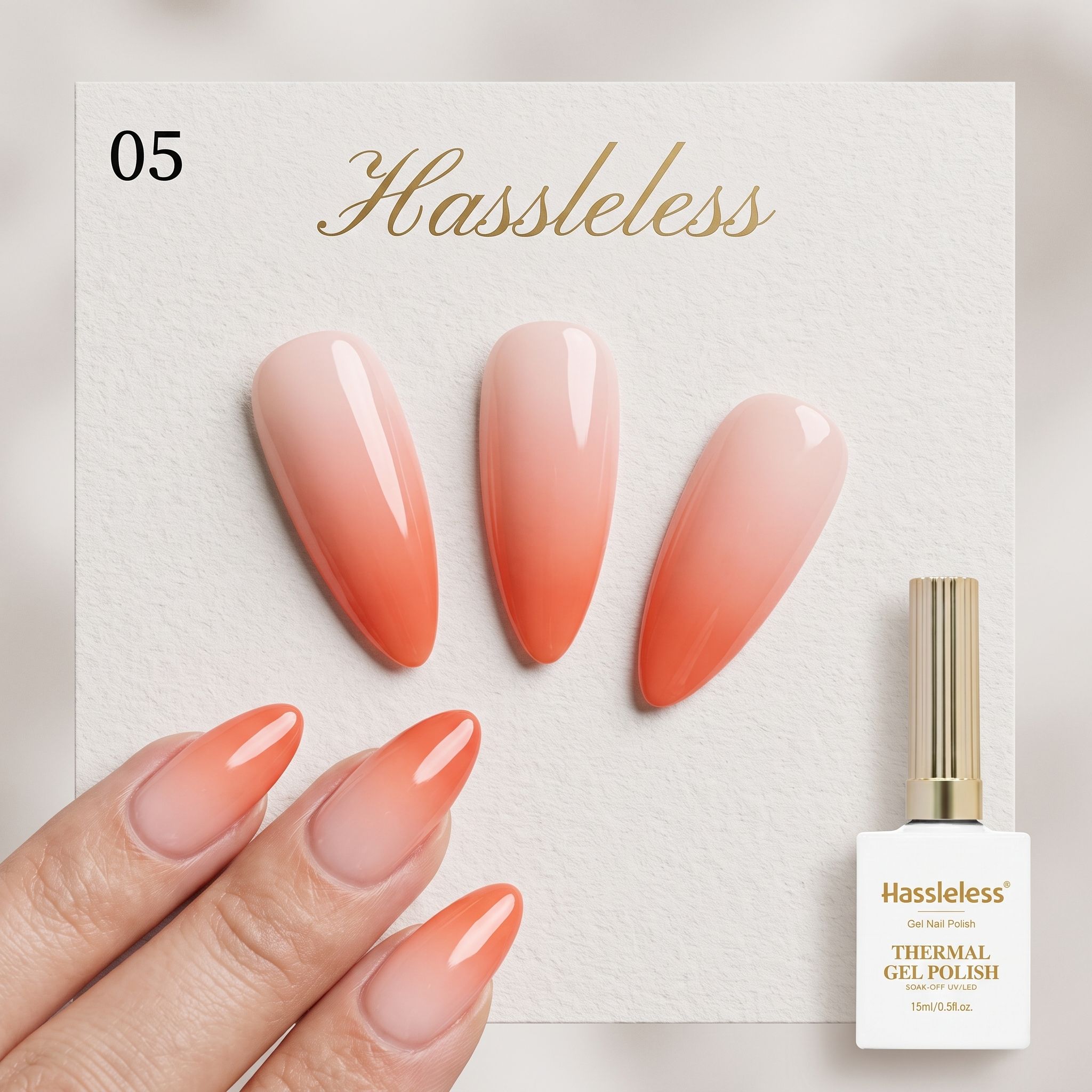 번거로움 없는 누드 오렌지 피치 온도 변화 네일 폴리시 - Nail Art Orange 리뷰 및 가격